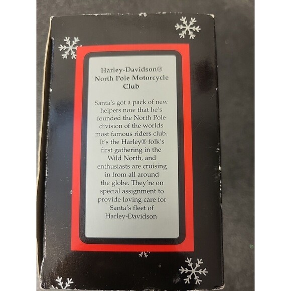 Harley Davidson North Pole Motorcycle Club Ornament Mrs. Claus 2001 Cavanagh - Picture 4 of 5